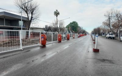 Renovación de cañerías cloacales sobre Avenida San Martín de Tunuyán