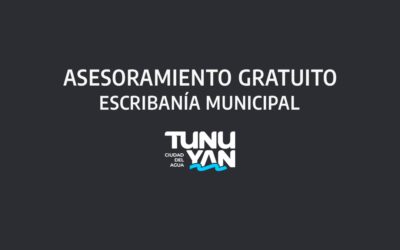 Asesoramiento en escribanía municipal: el nuevo servicio gratuito para los ciudadanos de Tunuyán